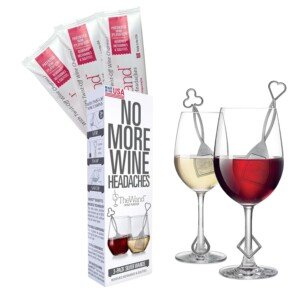 Silver Wine Wands Filter & Purifier by PureWine - (3) Wine Stick Accessories Remove Histamines and sulfites - Great for Gifting, Christmas, Wedding, Present