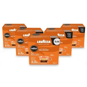Lavazza A Modo Mio Delizioso Coffee Capsules (5 Packs of 16)