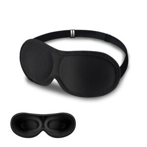 3D Eye Mask 100% Blackout Sleeping Mask Comfortable and Lightweight Sleep Mask for Side Sleepers Breathable with Adjustable Strap Travel Accessories Essentials