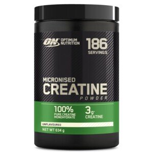Optimum Nutrition Micronised Creatine Powder, Unflavoured, 634g, 186 Servings