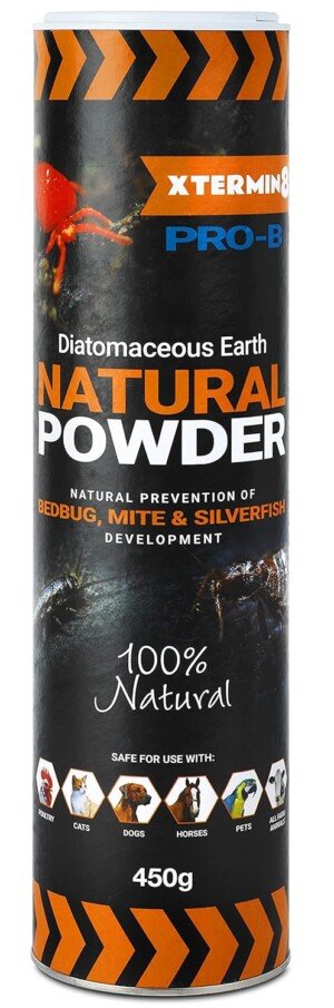 Silverfish - Diatomaceous Earth Natural Powder - Treatment Killer Extermination