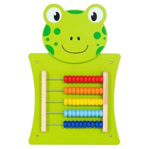 SPARK & WOW Frog Activity Wall Panel - Toddler Activity Centre - Wall-Mounted Toy for Kids Aged 18M Plus - Decor for Bedrooms and Play Areas