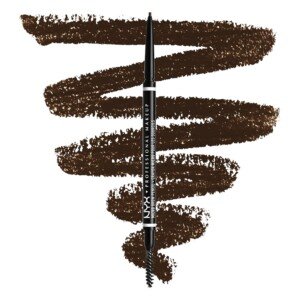 NYX Professional Makeup Brow Pencil, Micro Brow Dual Ended Ultrafine Pencil Tip with Mechanical Brow Tool and Spoolie Brush, Vegan Formula, Shade: Espresso