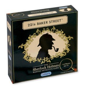 Gibsons 221B Baker Street Mystery Board Game – Solve 75 Sherlock Holmes Crimes. Ages 10+, 2–6 Players. Family & Party Strategy Game Night Fun