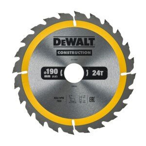 Dewalt DT1944 Circular SAEGE Blade Handkr 190 x 30 mm 24WZ, 1 Pieces