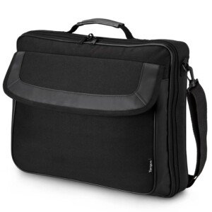 Targus Classic Clamshell Laptop Bag, Briefcase with Padded Notebook Compartment, Elegant Business Bag with Separate Compartments