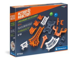 Clementoni 19167 Clementoni-19167-Science and Play-Action & Reaction Platforms, Junctions and Crossroads-Made in Italy-Track Set-Construction Toys for Kids from 6 Years and Older, English