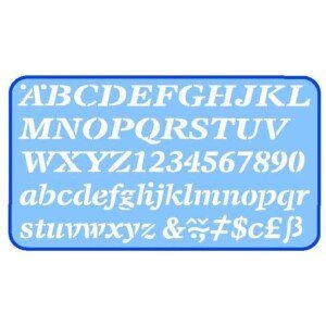 Helix 20mm 2cm Italic Letter Stencil