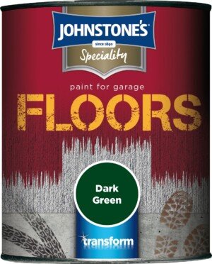 Johnstone's 307942 Garage Floor Paint Dark Green, 750 ml
