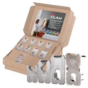 Front view of 3M CLAW Plasterboard Picture Hanger Assorted Pack - 9 Hooks for Heavy Items, mirrors & home décor, by 3M CLAW.