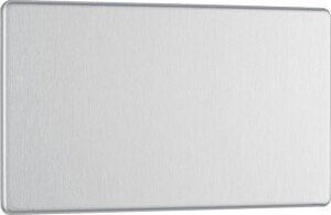 BG Electrical Double Screwless Blank Plate