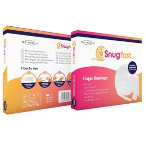 Finger Tubular Gauze Bandage Dressing with Applicator 1.5cm x 20m Roll