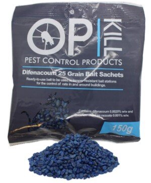 Professional Rat Poison Bait & Mouse Poison Grain - Strongest Maximum available Strength Rodent Killer - Fast Acting use, All Weather, multi Feed Bait Sachets