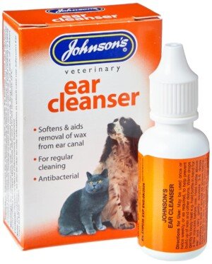 Johnson's Vet Ear Cleanser, 18 ml, clear
