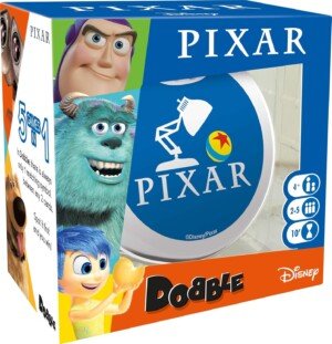 Asmodee | Dobble Pixar | Quick Reaction Card Game | Ages 4+ | 2-5 Players | 20 Minutes Playing Time
