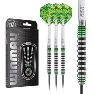 WINMAU Advance 500 Series Professional Tungsten Steeltip Darts Set with Flights and Shafts (Stems)