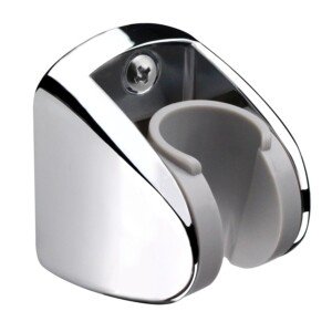 HOMEWELL On Wall Mount Shower Bracket for Handheld Shower Head, Height Adjustable Holder - Large Angle Adjustable to Meet Any Space Bathroom- Chrome