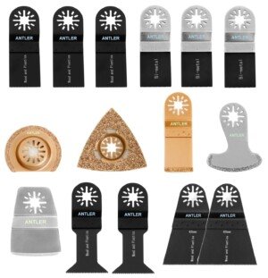 AB15CBB Antler 15 Blade Combo Compatible with Fein Bosch Makita Milwaukee Oscillating Multitool