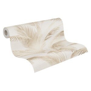 Livingwalls A.S. Création MICHALSKY 399801 Non-Woven Wallpaper Palm Trees Jungle Wallpaper in Cream, Beige, Brown - Luxury Wallpaper Designed