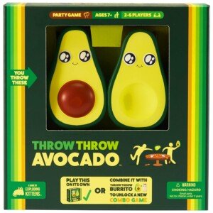 Exploding Kittens - Throw Throw Avocado - 2-6 Players - Ages 7+ - 15 Minutes to Play - Dodgeball Card Game - Ideal for Party, Family Game Night, Kids and Adults