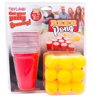 Toyland® 36 Piece Set Beer Pong Game - Stag & Hen Parties - Christmas - Holiday Games.