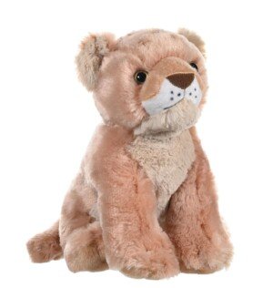 Wild Republic 10911 Lion Baby Plush Soft, Cuddlekins Cuddly Toys, Gifts for Kids, Brown, 30cm