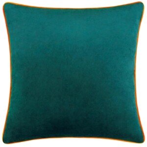 Riva Paoletti - Meridian Signature Collection, Teal/Clementine, 55x55cm