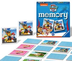 Ravensburger Paw Patrol Toys - Mini Memory Game - Matching Picture Snap Pairs Game For Kids Age 3 Years and Up