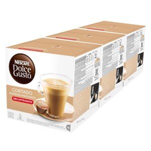 Nescafé Dolce Gusto Espresso Cortado Decaff, Pack of 3, Total 48 Capsules