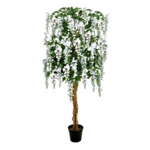 Artificial White Wisteria Tree 150cm/5ft Potted Plant