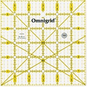 Omnigrid Prym 6 x 6-inch Universal Ruler with inch Angles Scale