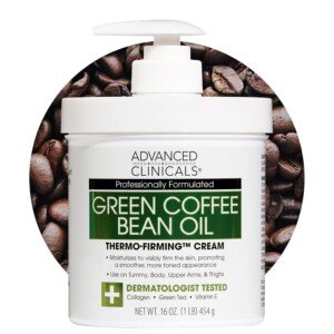 Advanced Clinicals Green Coffee Bean Oil Thermo-firming Cream 16oz Spa Size by