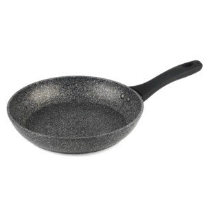 Salter BW05746 Megastone 24 cm Frying Pan – 10 x Tougher Non-Stick, Small Cooking Pan, PFOA-Free Forged Aluminium, Suitable for All Cooking Hobs, Dishwasher & Metal Utensil Safe, Soft Touch Handle