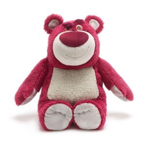 Disney Official Lotso Huggin' Bear Soft Toy, Toy Story, 32cm/12”, Strawberry Scented Pink Teddy, Plush Cuddly Character, Villain with Embroidered Details and Soft Finish