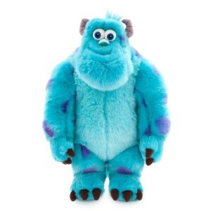 Disney Official Sulley Medium Soft Plush Toy, Monsters Inc, 38cm/14”, Cuddly Character Made with Soft-Touch Fabric and 3D Features, Suitable for All Ages