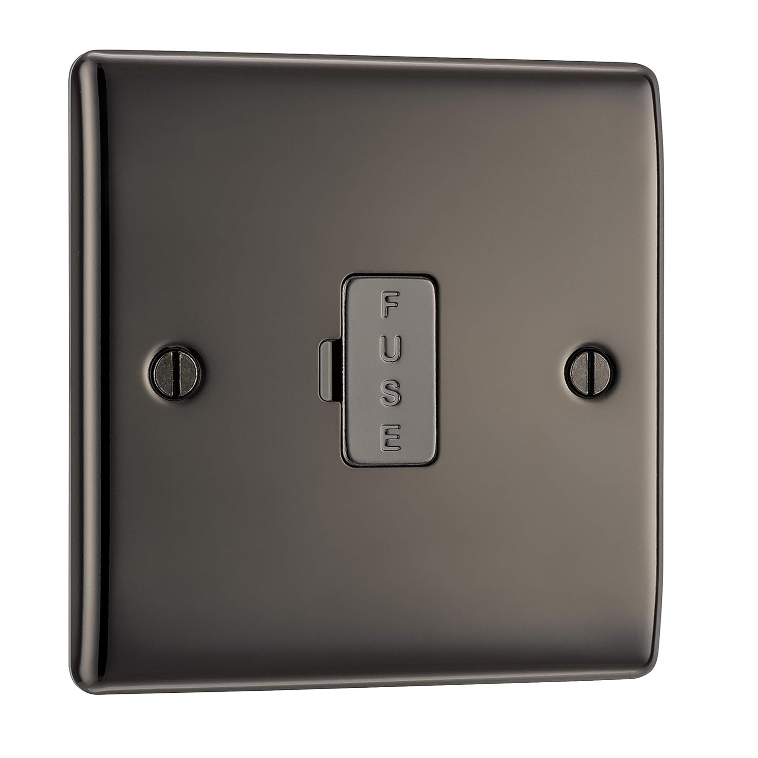 BG Electrical Unswitched Fused Connection Unit, Black Nickel, 13 Amp