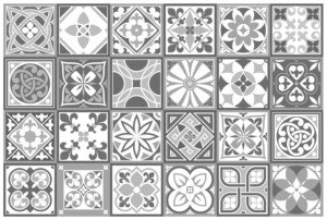 WALPLUS Grey Stick on Tiles Kitchen Splashbacks 15x15cm(6") DIY Tile Stickers for Bathroom Removable Peel and Stick Backsplash Purbeck Stone Home Décor Renovation 24 PCS
