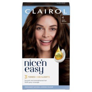 CLAIROL NICE'N EASY CRÈME PERMANENT HAIR DYE - 4 DARK BROWN