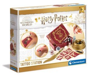 Clementoni- Harry Potter Temporary Tattoo Studio: Kids' Craft Kits for Magical Fun, Temporary Tatoos for Kids(7+ Years)
