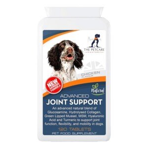 Advanced Joint Support Supplement for Dogs – Glucosamine, Collagen, MSM, Green Lipped Mussel, Curcumin & Hyaluronic Acid – Human-Grade Joint Care, 120 Tablets, UK Made