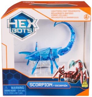 HEX BOTS Robotic Scorpion, Autonomous Mechanic Scorpion Toys for Kids, Adjustable Robotic Scorpion Figure, Robot Toys for Boys & Girls Ages 4 & Up, Blue