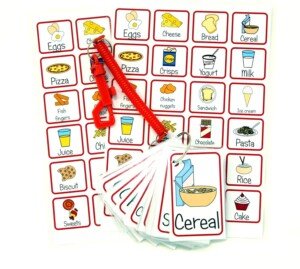 Food and Drink Picture Communication Flash Cards for Non Verbal Communication Autism Speech Therapy