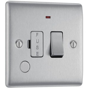 BG Electrical Switched Fused Connection Unit with Neon Indicator and Cable Outlet