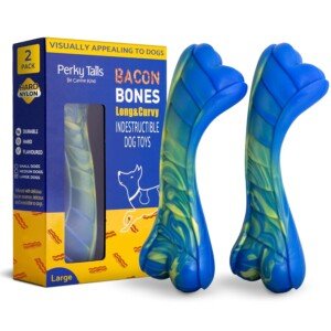 Dog Toys for Large Dogs –       Dog Toys for Aggressive Chewers,       – Delicious Bacon Flavour