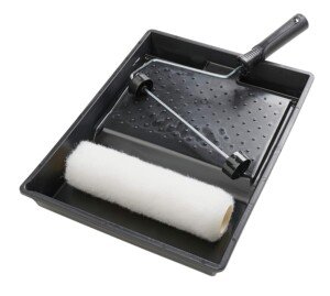 Harris Essentials Walls & Ceilings Paint Roller Set 9in | 1 x 9" Tray, Frame & Roller Sleeve Kit