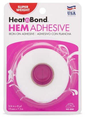 Thermoweb 19 mm x 7.25 m Super Weight Hem Iron-On Adhesive, White