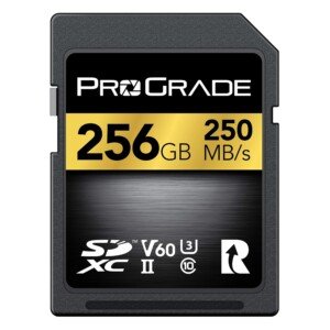 SD UHS-II 256GB Card V60 –Up to 130MB/s Write Speed and 250 MB/s Read Speed | For Professional Vloggers, Filmmakers, Photographers & Content Curators – By Prograde Digital