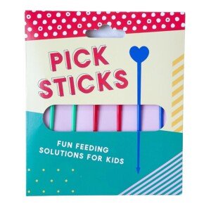 Pick Sticks - Fun Food Skewers for Kids (Green, Red & Blue)