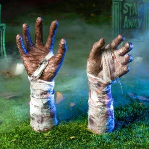 JOYIN Zombie Arm Stakes - Halloween Yard Ground-Breaker Stakes for Outdoor Decorations
