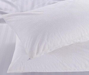 K&A® Terry Waterproof Pillow Protectors 4 Pack | Ultrasoft, Breathable & Anti Allergy Pillow Cases | UK Standard 48x74 cm